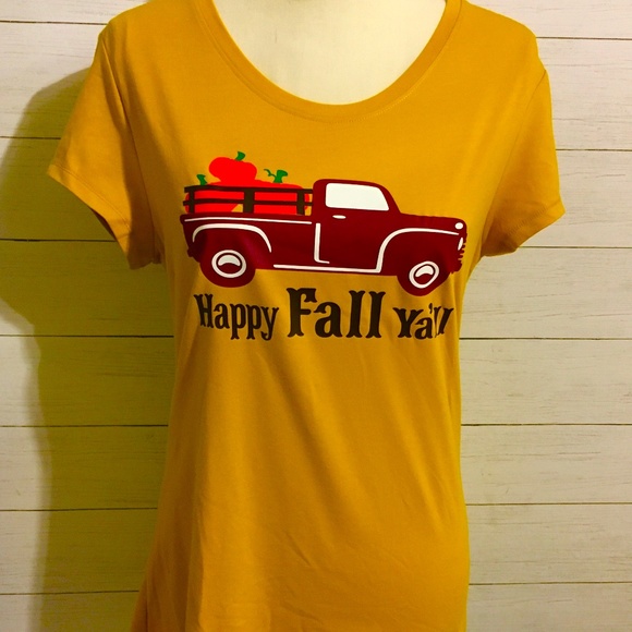 Fall Farm Truck T-shirt - Picture 1 of 1